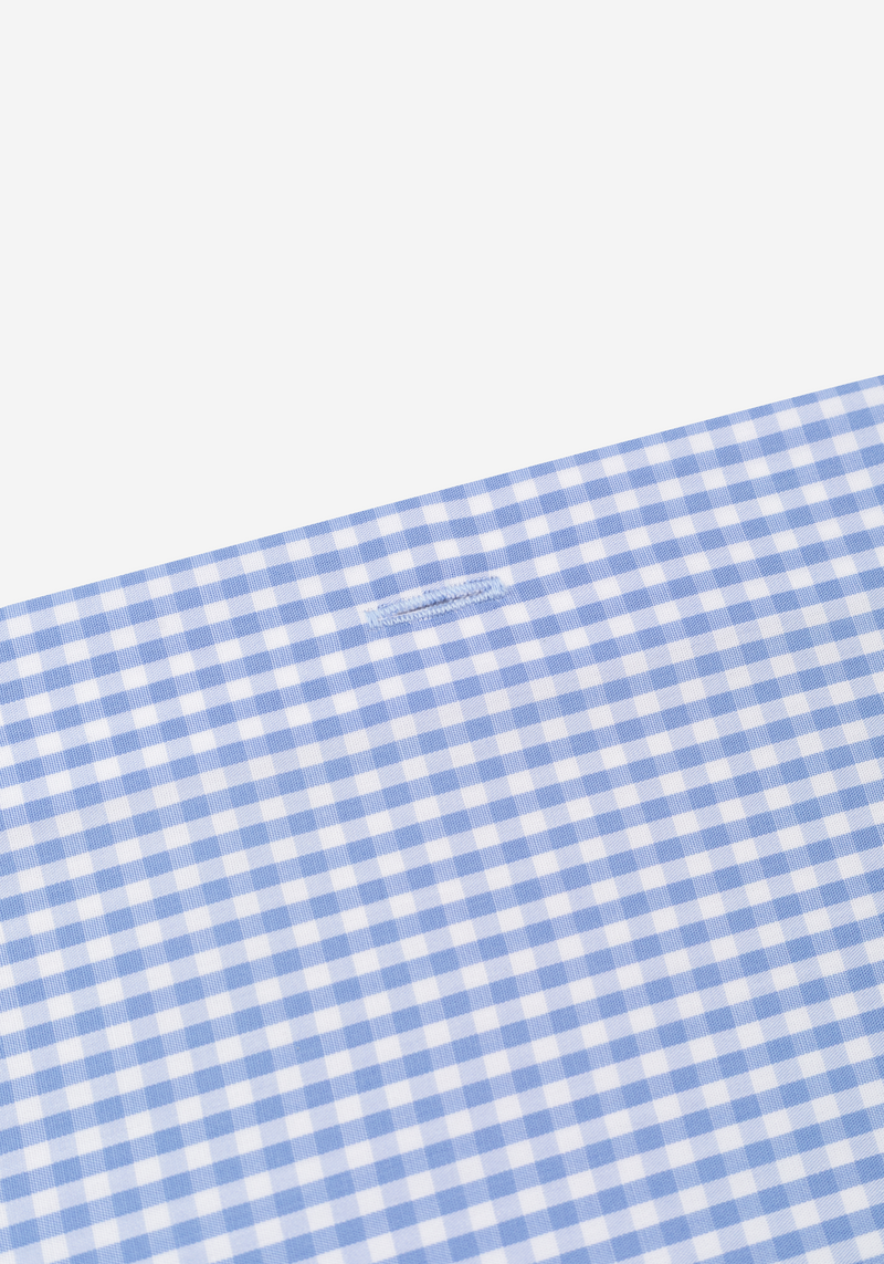 Iris Blue Checked Poplin Shirt