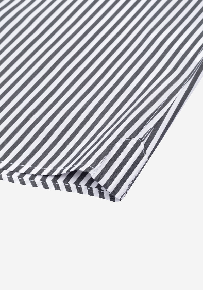 Charcoal Black Stripe Aero-Hybrid Shirt