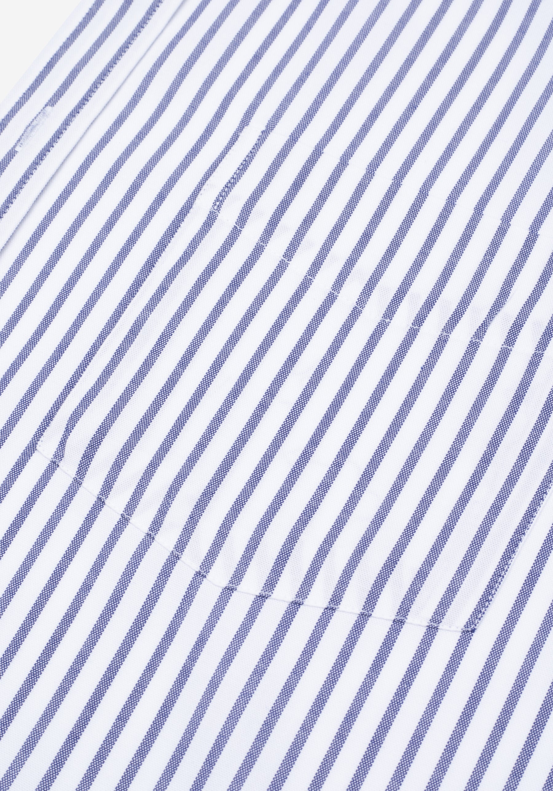Indigo Blue Stripe Oxford Shirt