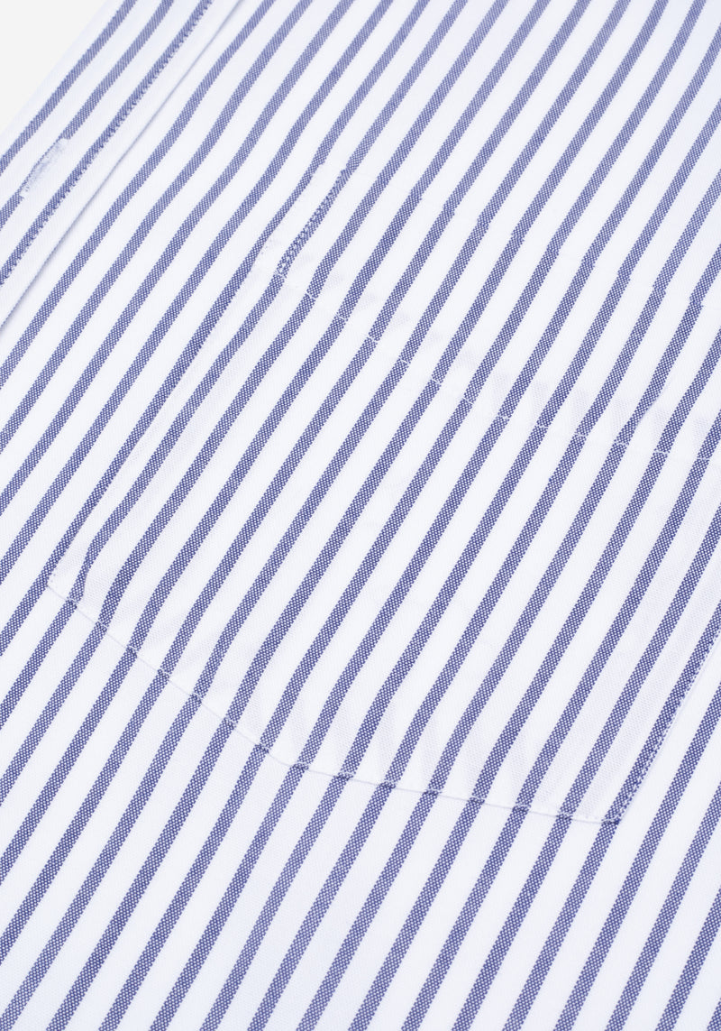 Indigo Blue Stripe Oxford Shirt