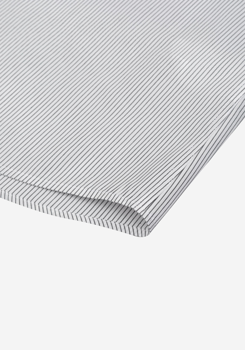Pitch Black Stripe Poplin Shirt