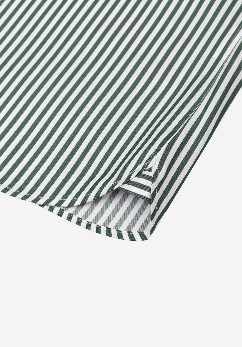 Palm Green Stripe Signature Twill Shirt