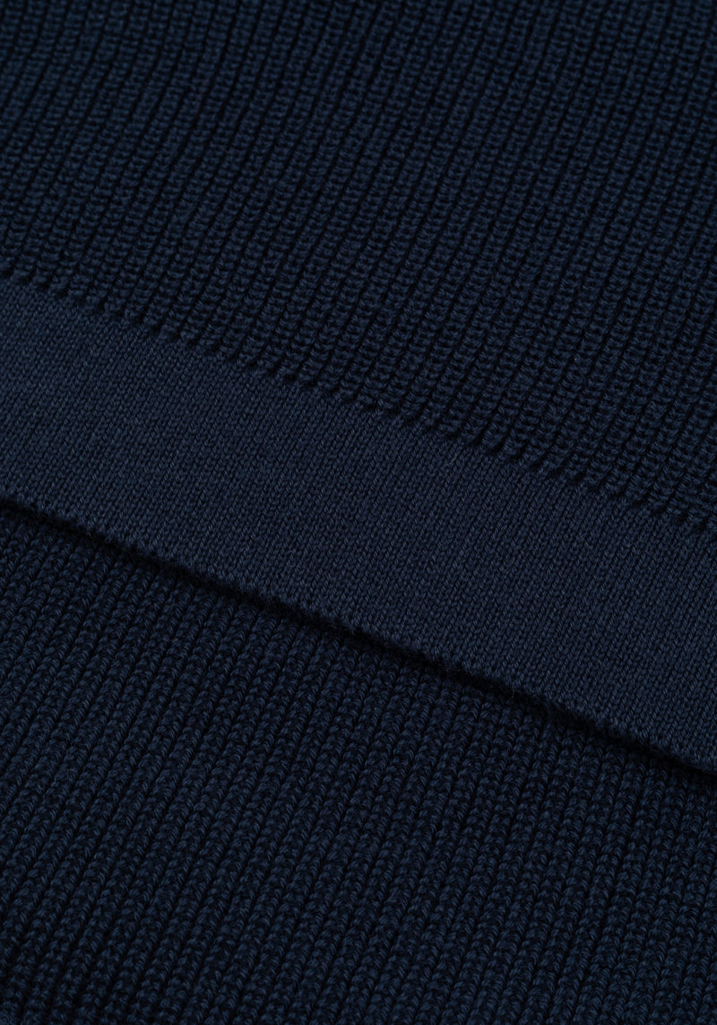Solid Navy Heavy Knitted Cardigan