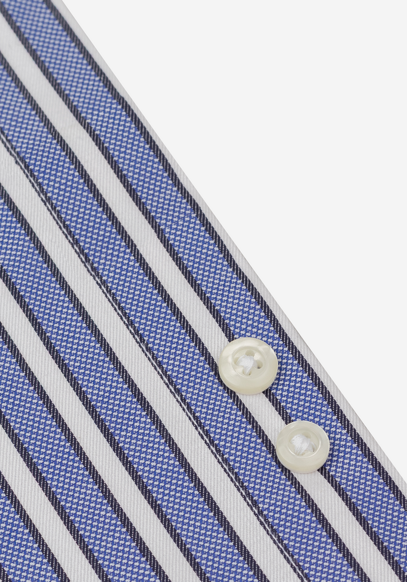 Cannes Blue Stripe Oxford Shirt