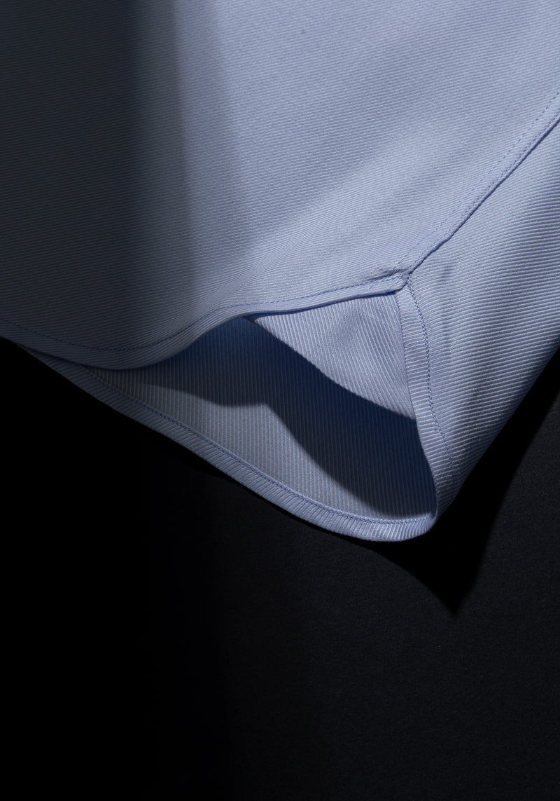 Giza 87 Cotton Dawn Blue Stripe Signature Twill Shirt