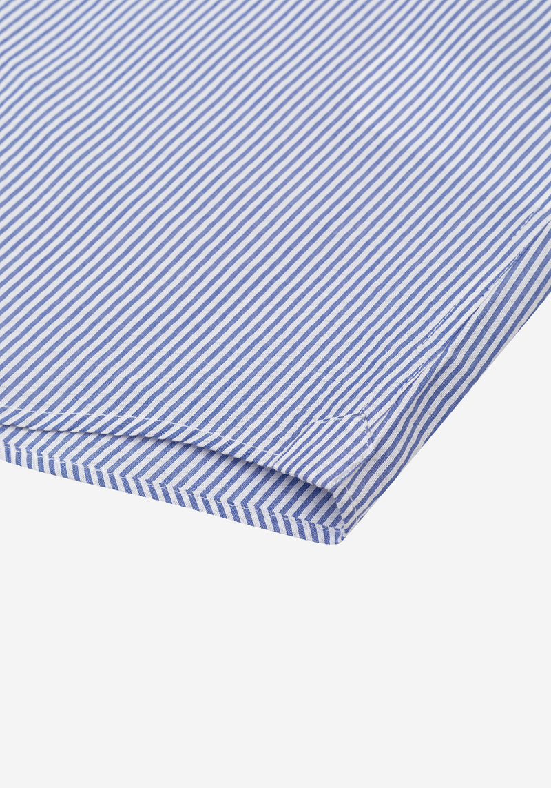 Royal Blue Stripe Seersucker Shirt