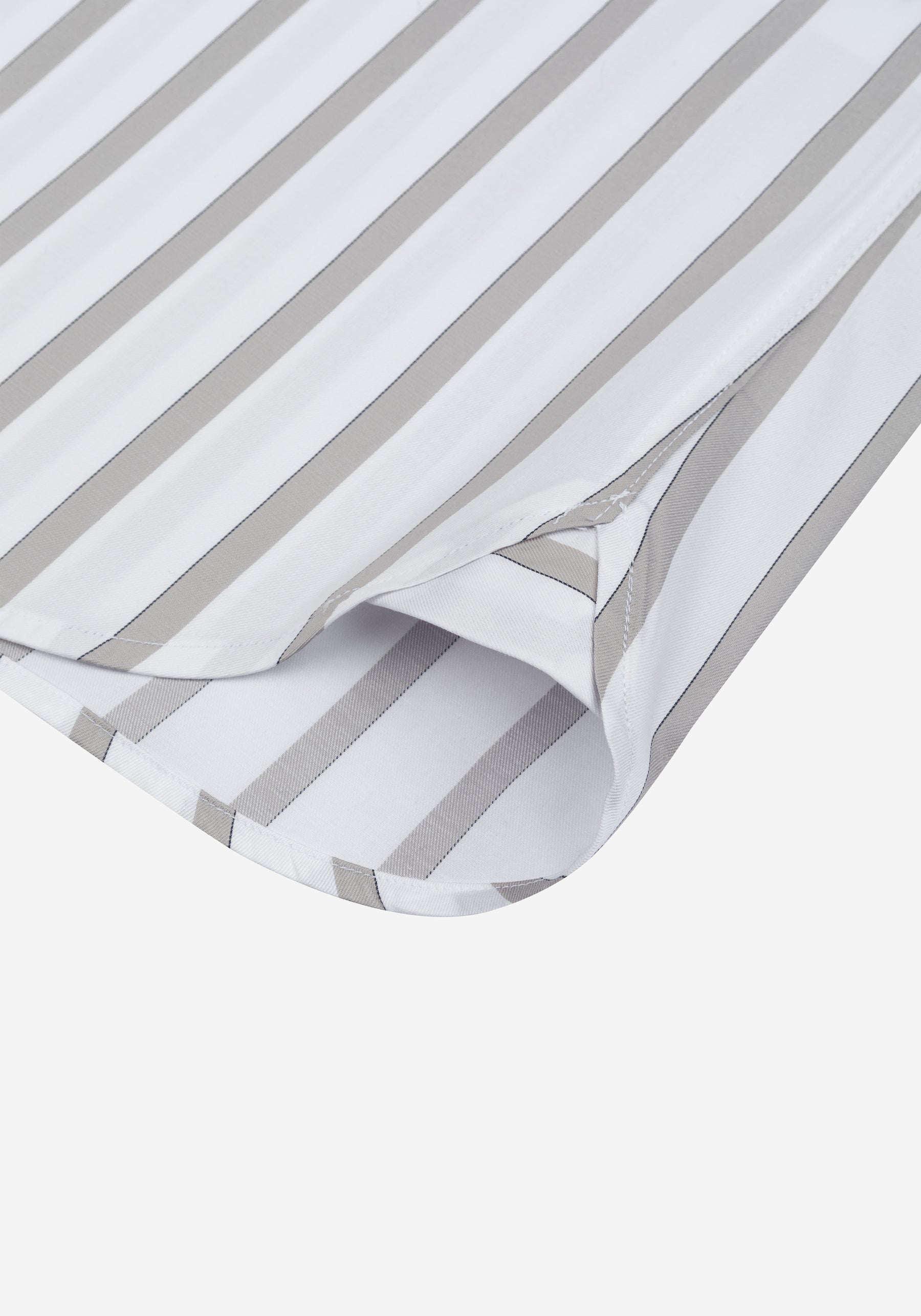Lunar Grey Stripe Signature Twill Shirt