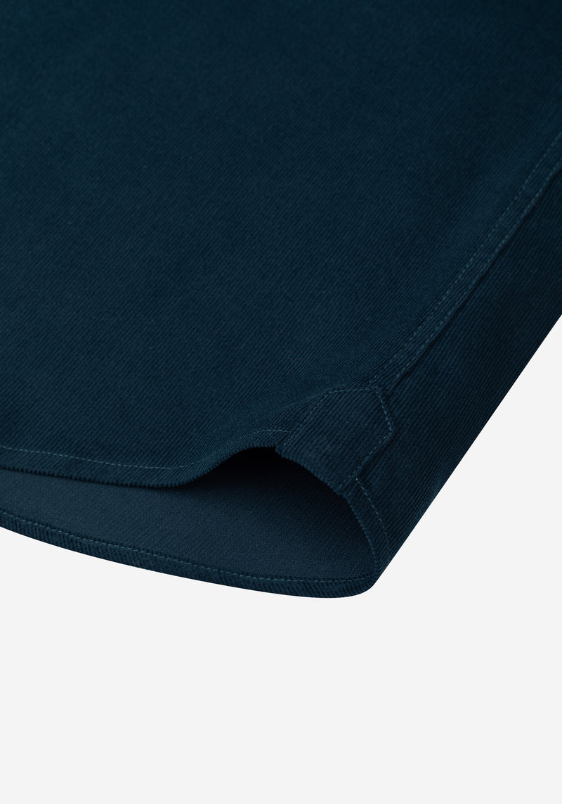 Midnight Teal Corduroy Shirt
