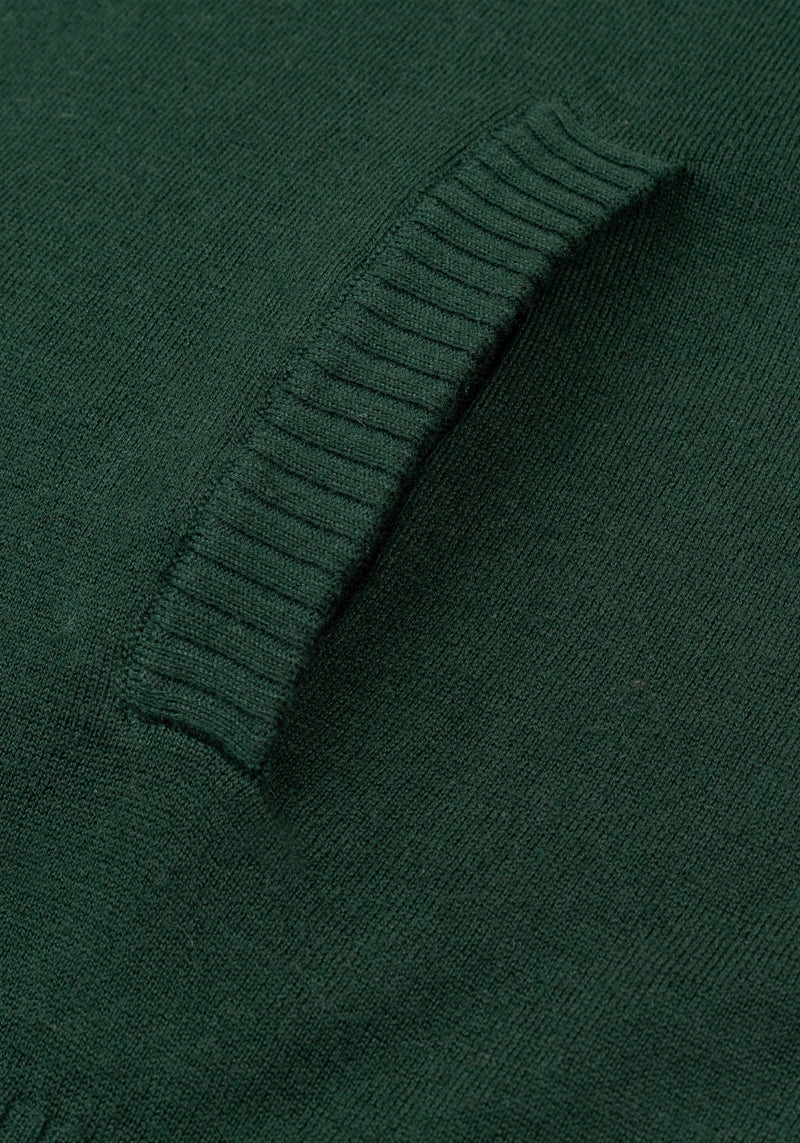 Cypress Green Merino Wool Blend Pullover