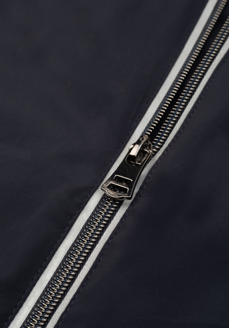 Metallic Navy Polyamide Vest