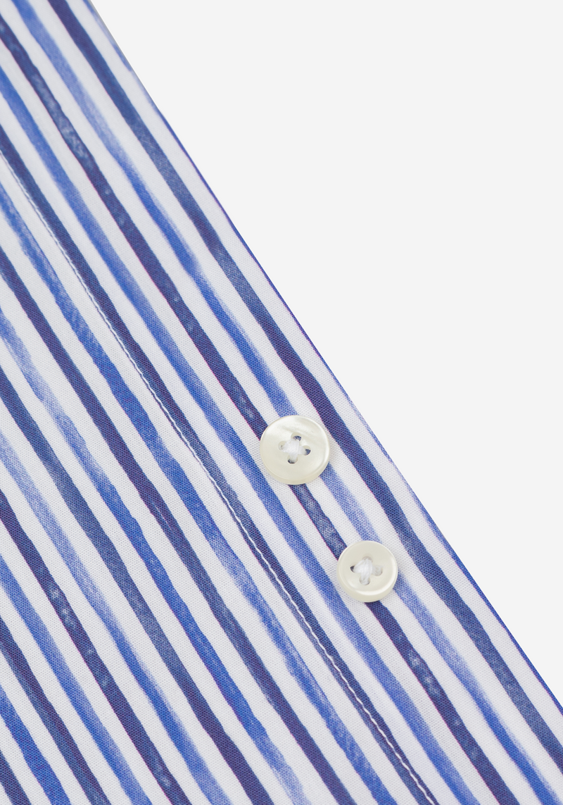 Nordic Blue Stripe Poplin Shirt