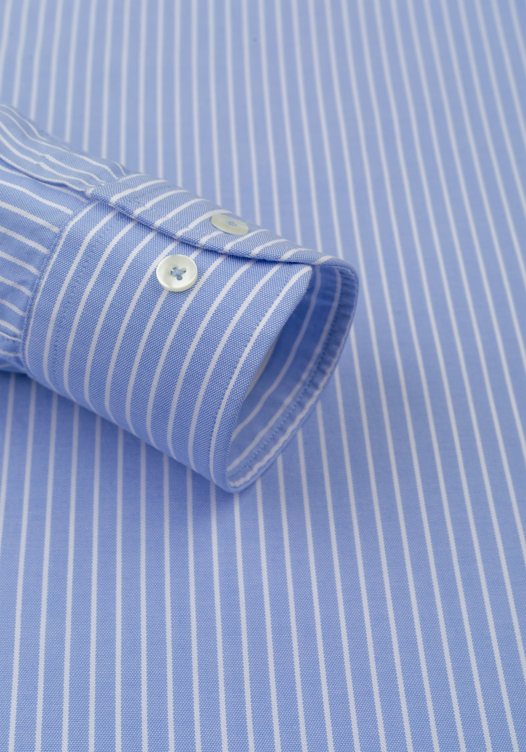 Sky Blue Stripe Oxford Shirt