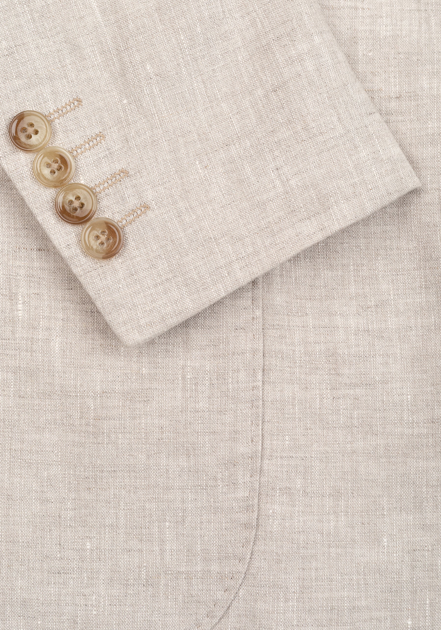 Shore Beige Pure Linen Blazer