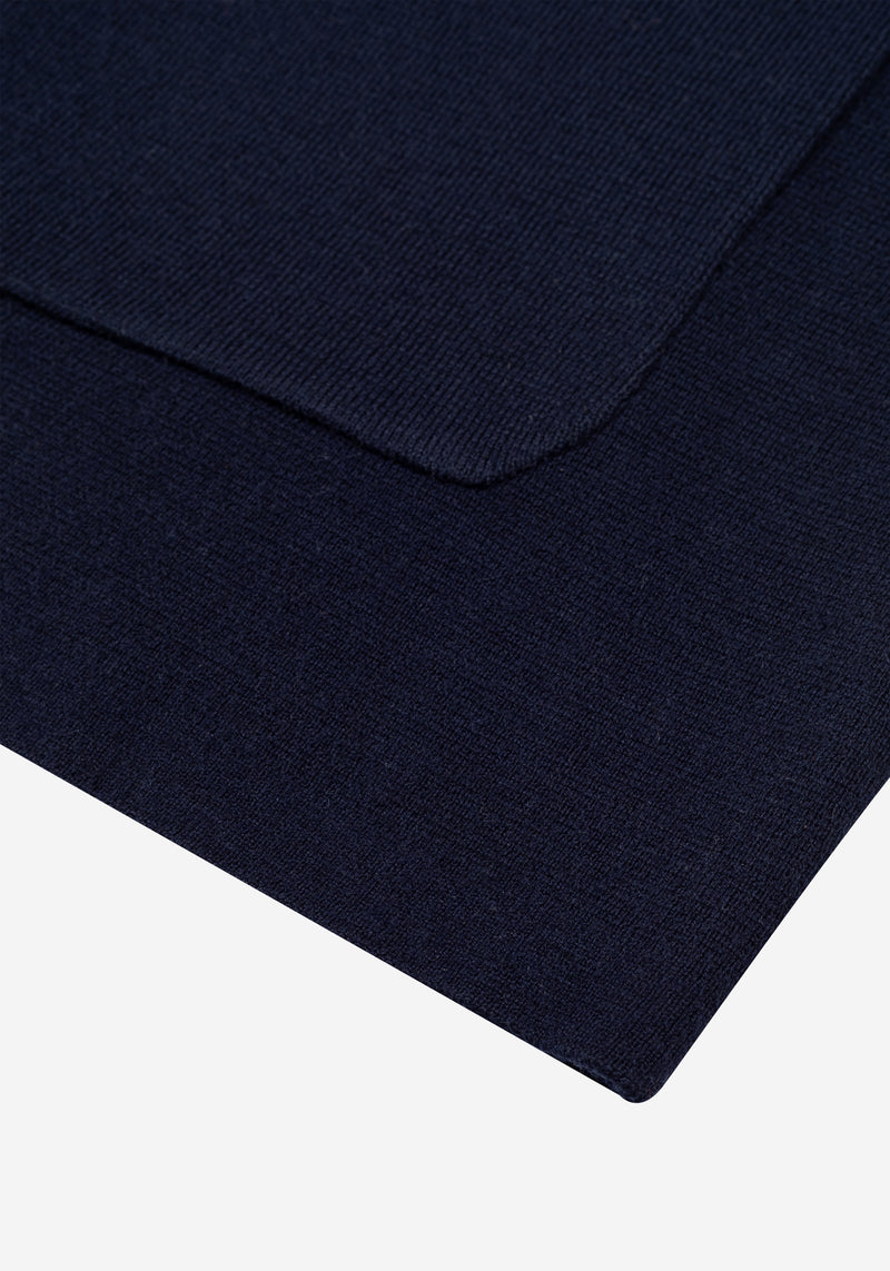 Imperial Navy Merino Wool Blend Cardigan