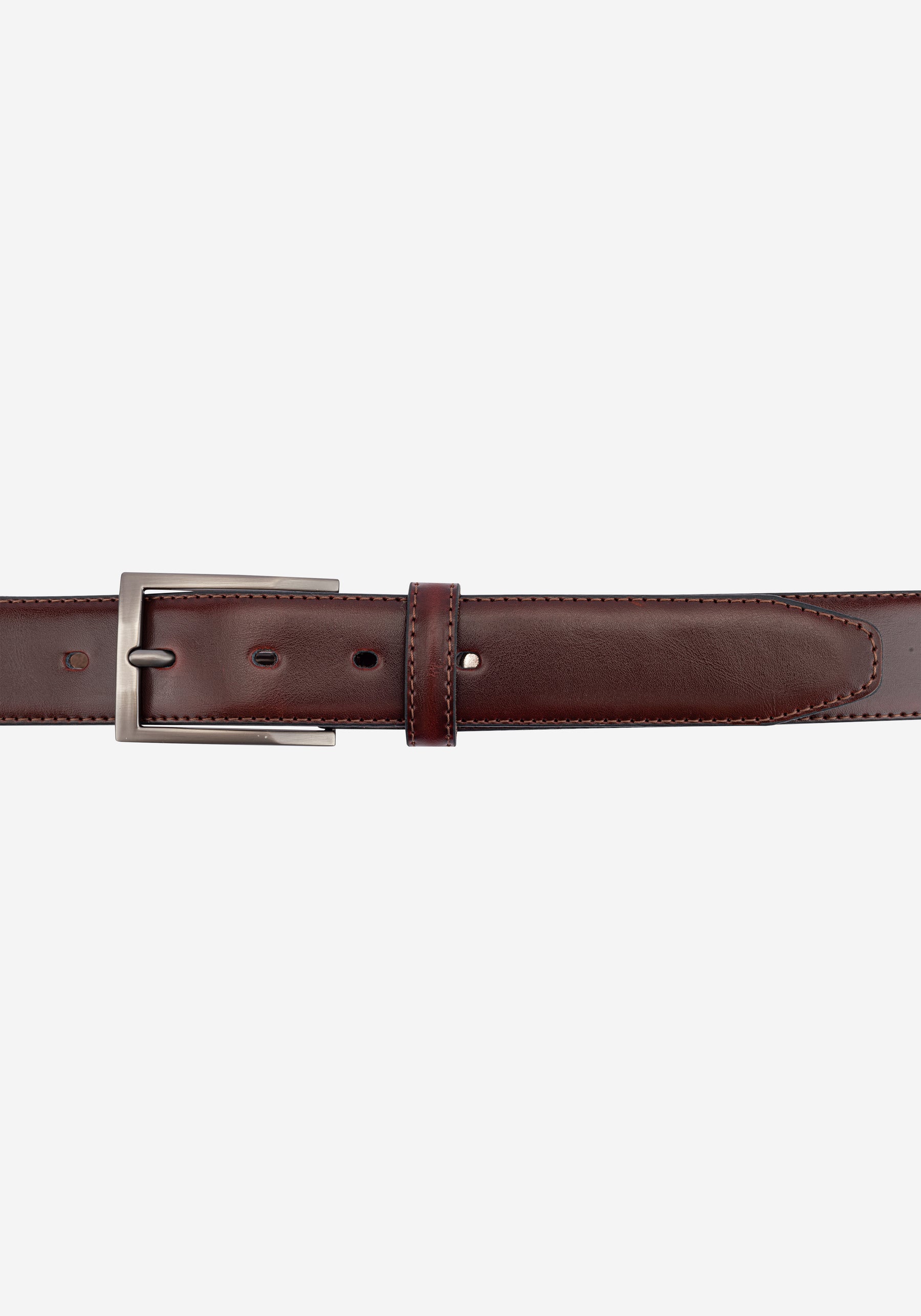 Burnt Burgundy Spanish Genuine Leather Belt
