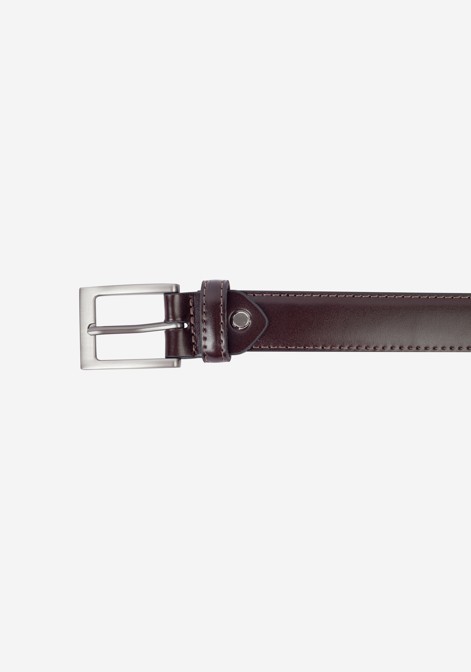 Mocha Brown Leather Belt