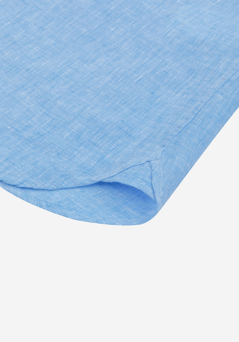 Cornflower Blue Belgian Linen Shirt