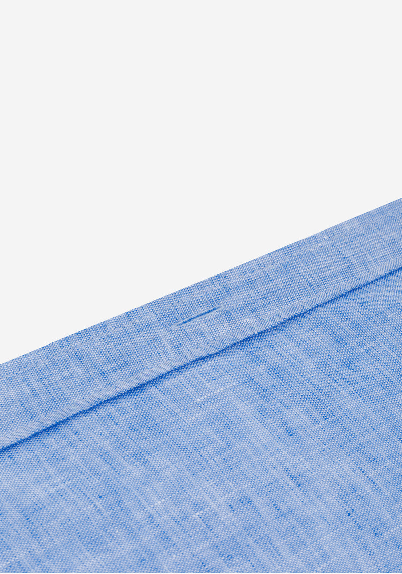 Sea Blue Belgian Linen Shirt