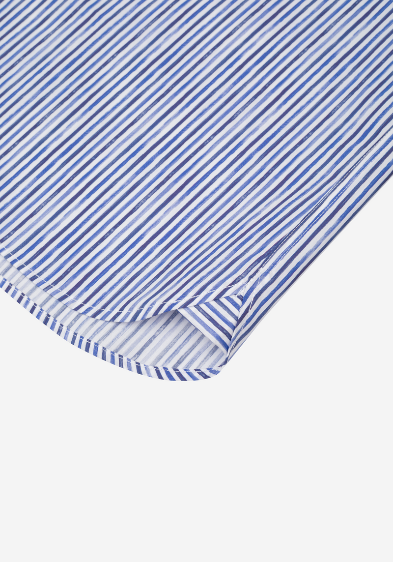 Nordic Blue Stripe Poplin Shirt