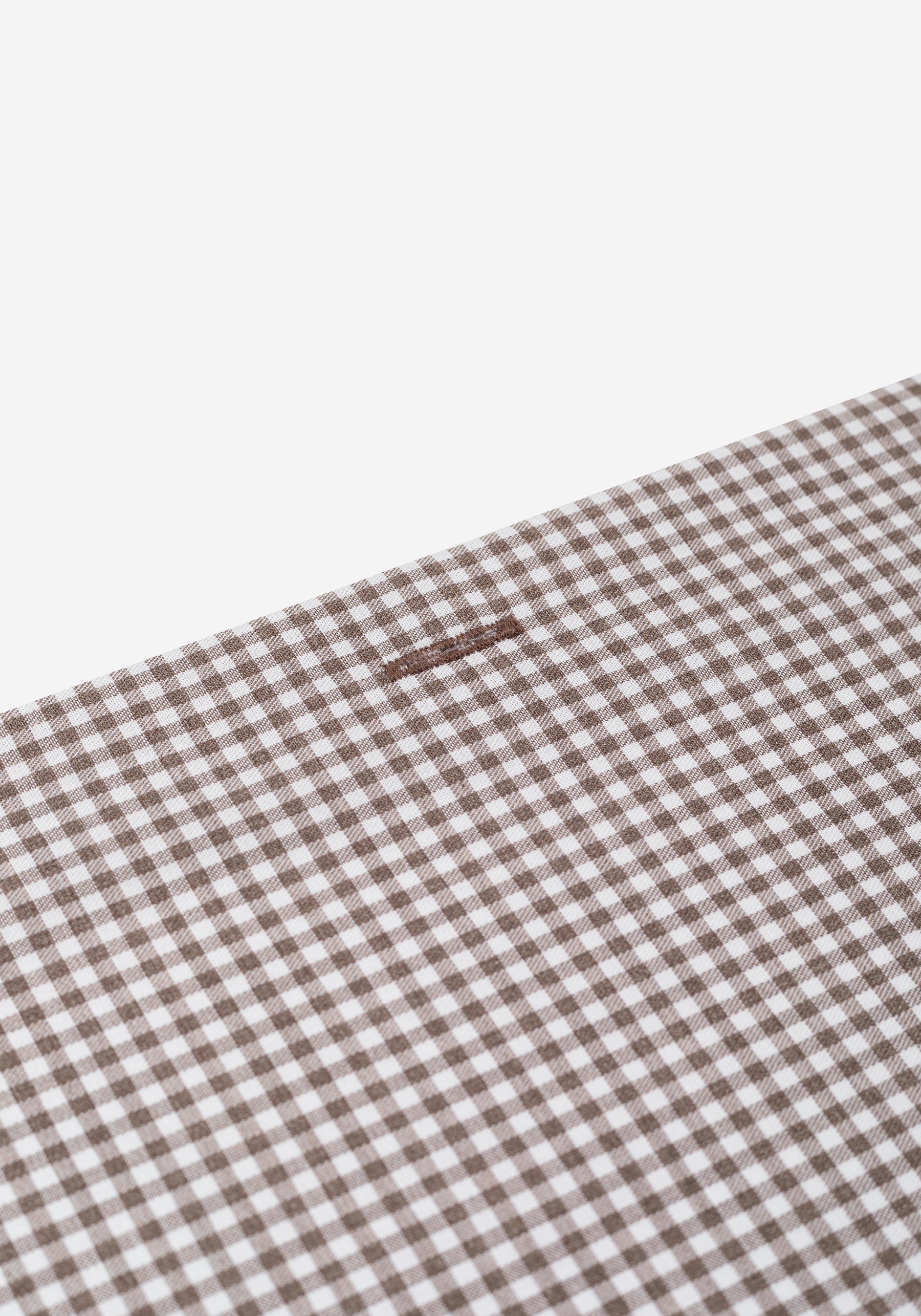 Hazel Brown Checked Poplin Shirt