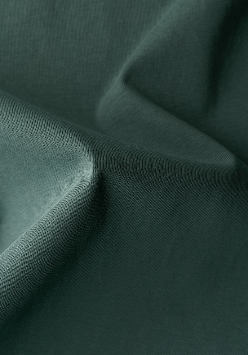Sea Green Cotton Polo Shirt