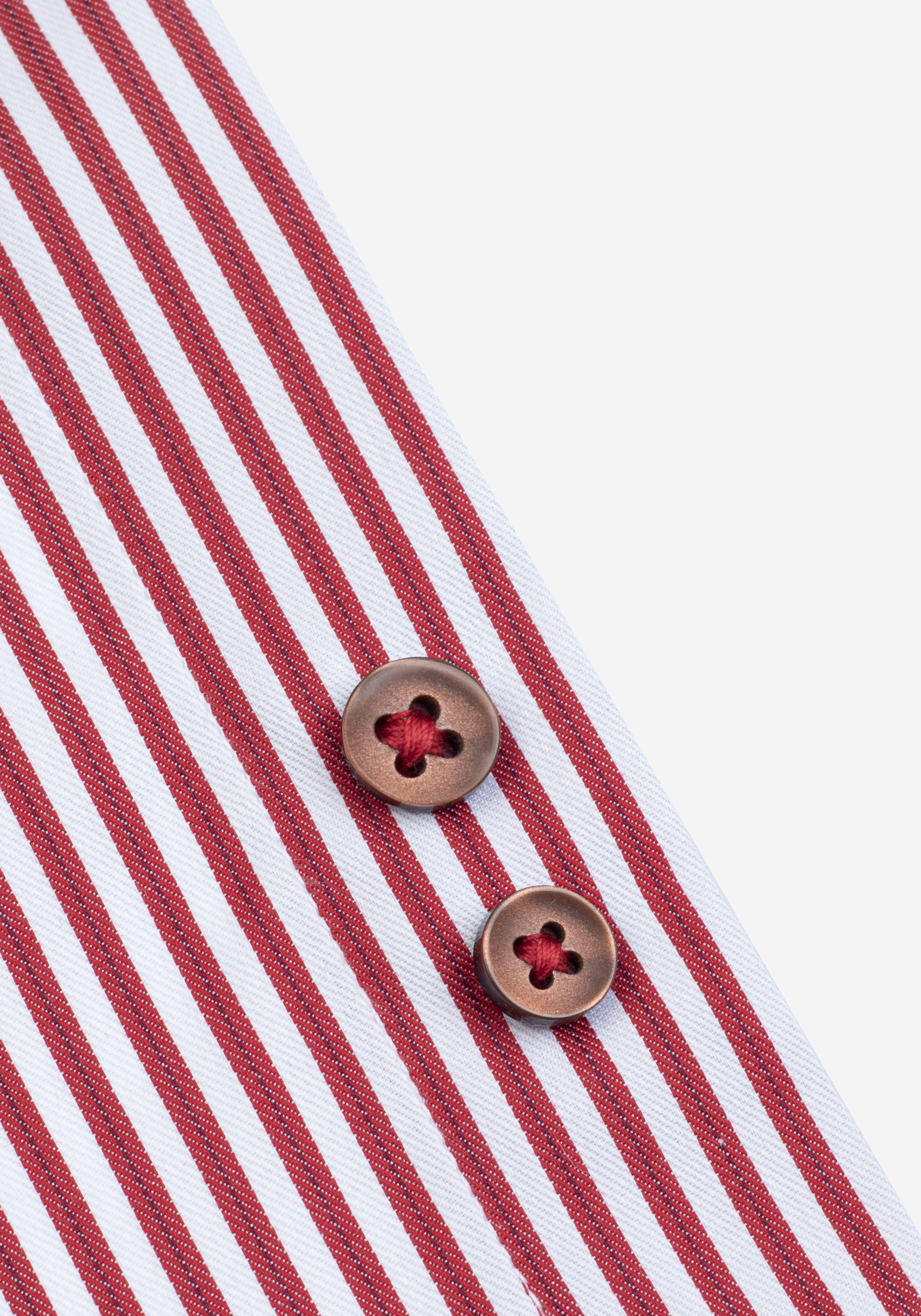 Striking Red Stripe Twill Shirt