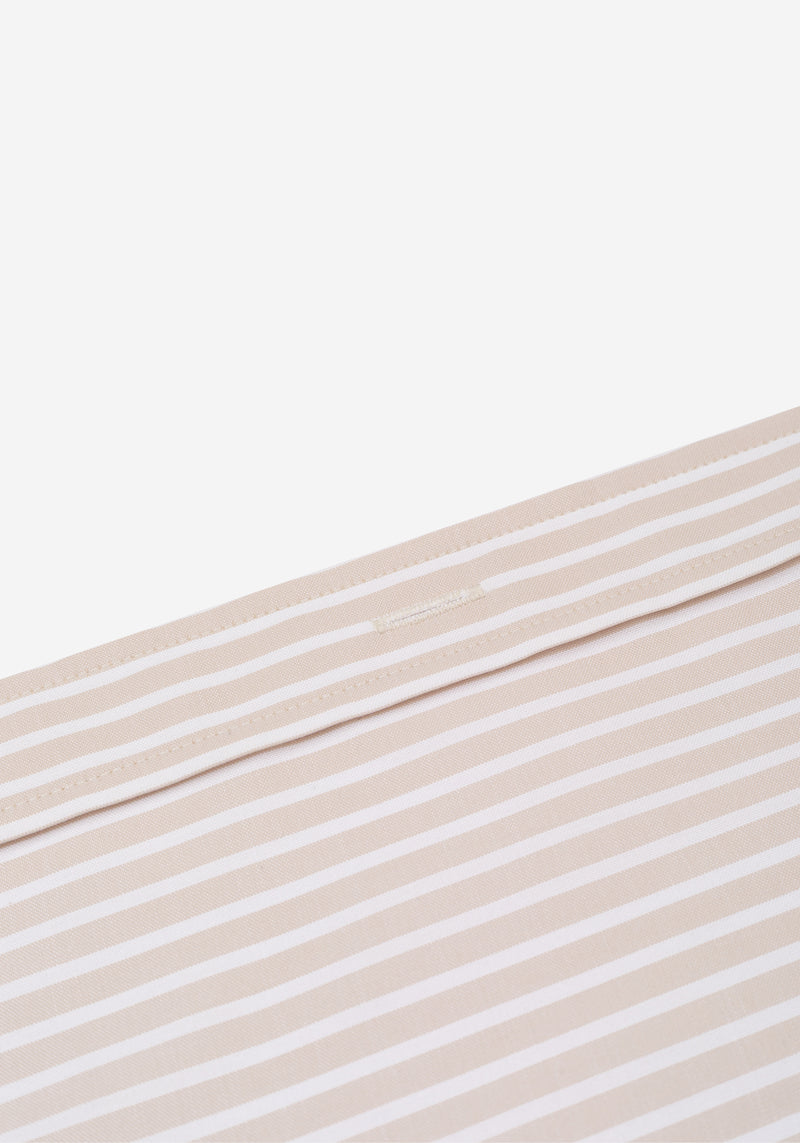 Mist Beige Stripe Signature Twill Shirt