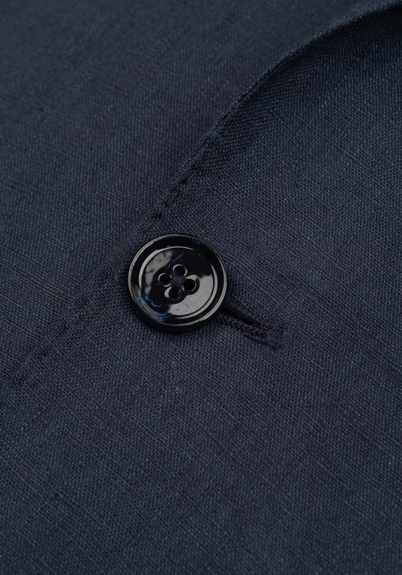 Ocean Dusk Pure Linen Blazer