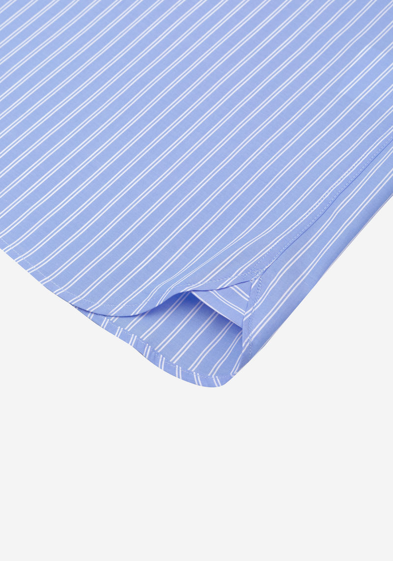 Pacific Blue Stripe Poplin Shirt