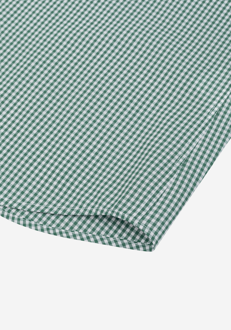 Fir Green Checked Poplin Shirt