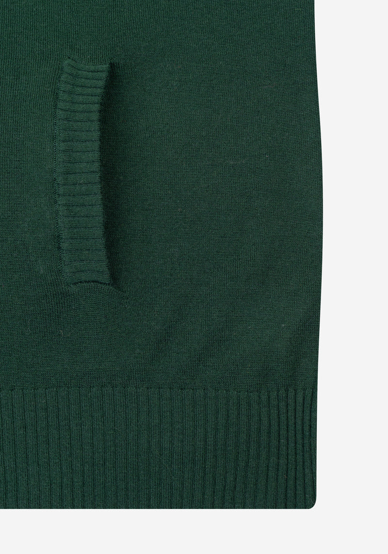 Cypress Green Merino Wool Blend Pullover