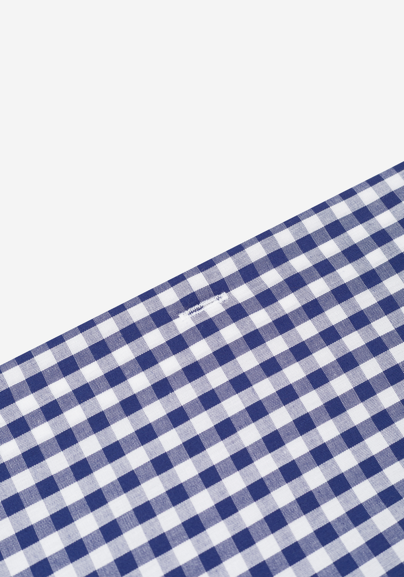 Midnight Navy Checked Poplin Shirt
