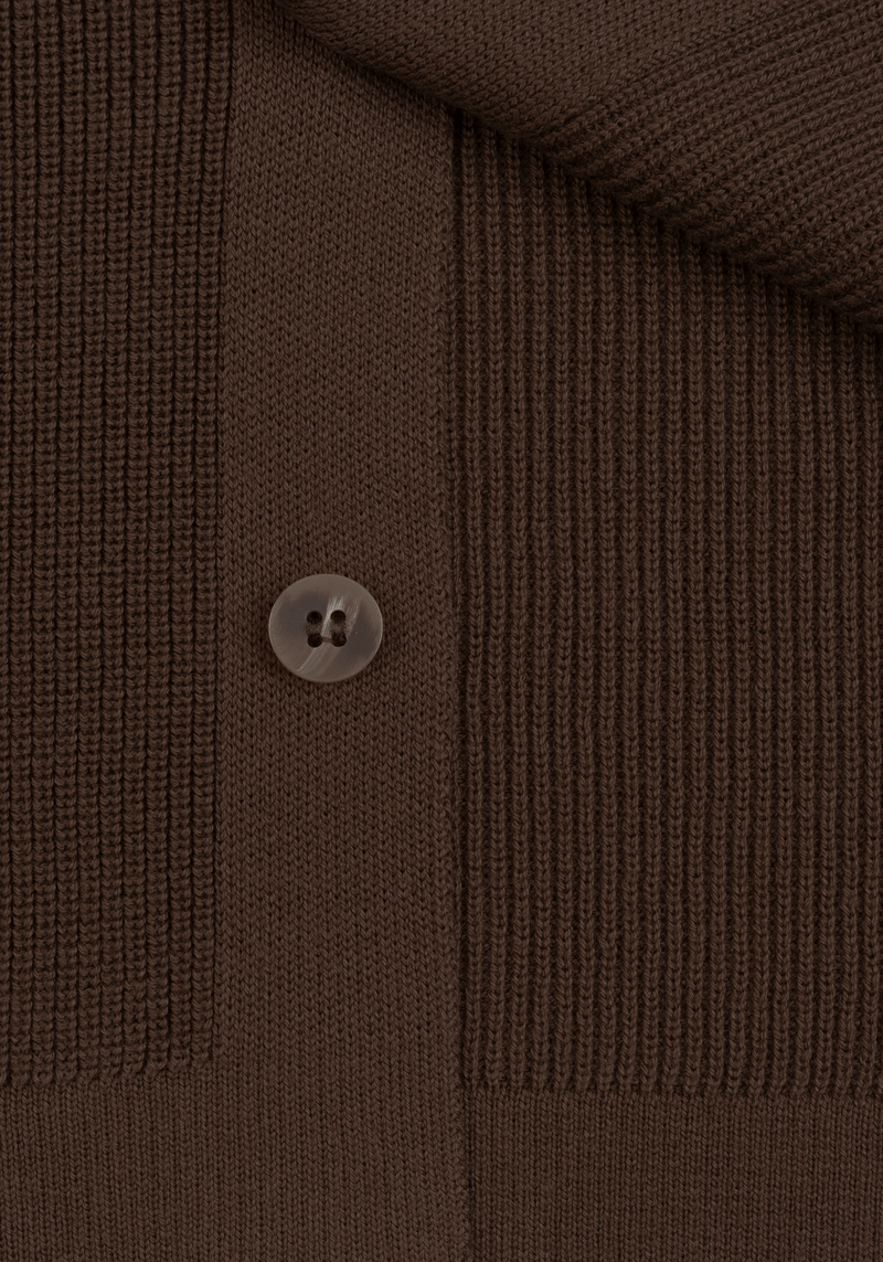 Espresso Brown Heavy Knitted Cardigan