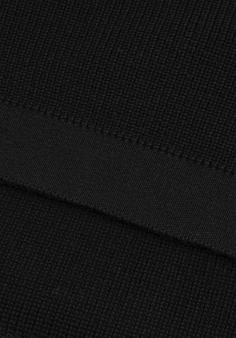 Pitch Black Heavy Knitted Cardigan