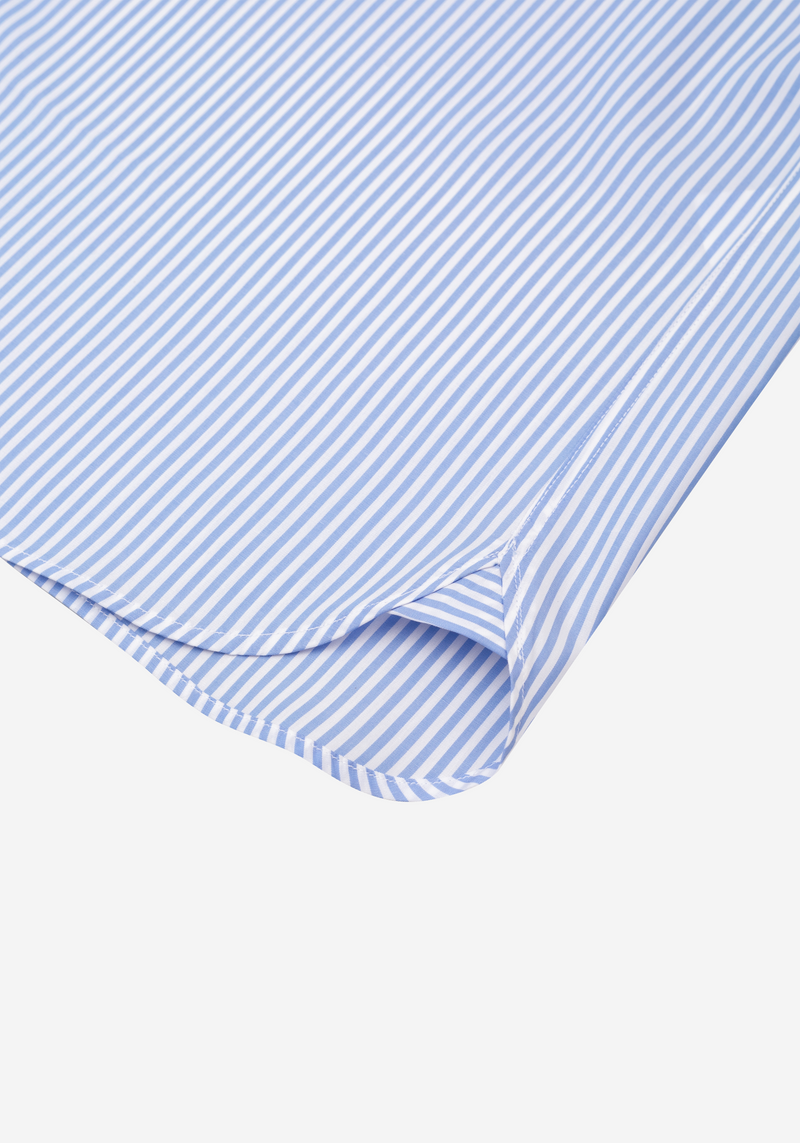 Lake Blue Stripe Poplin Shirt
