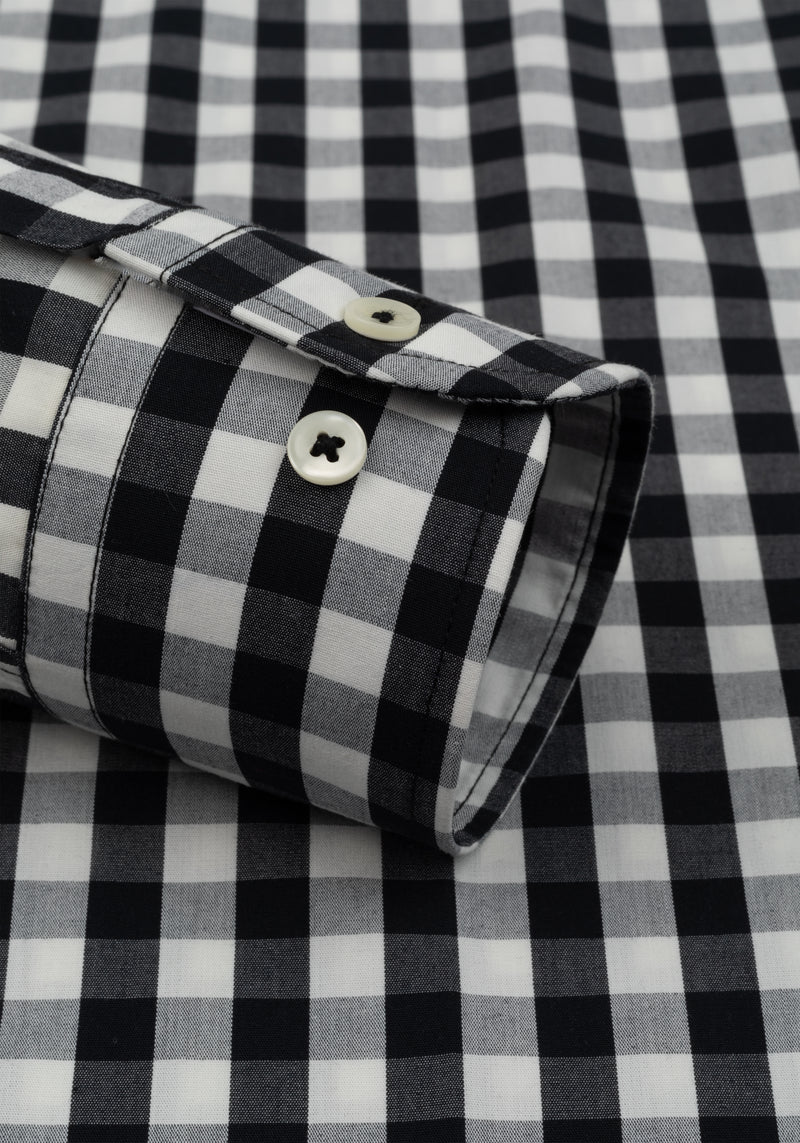 Lunar Black Checked Oxford Shirt
