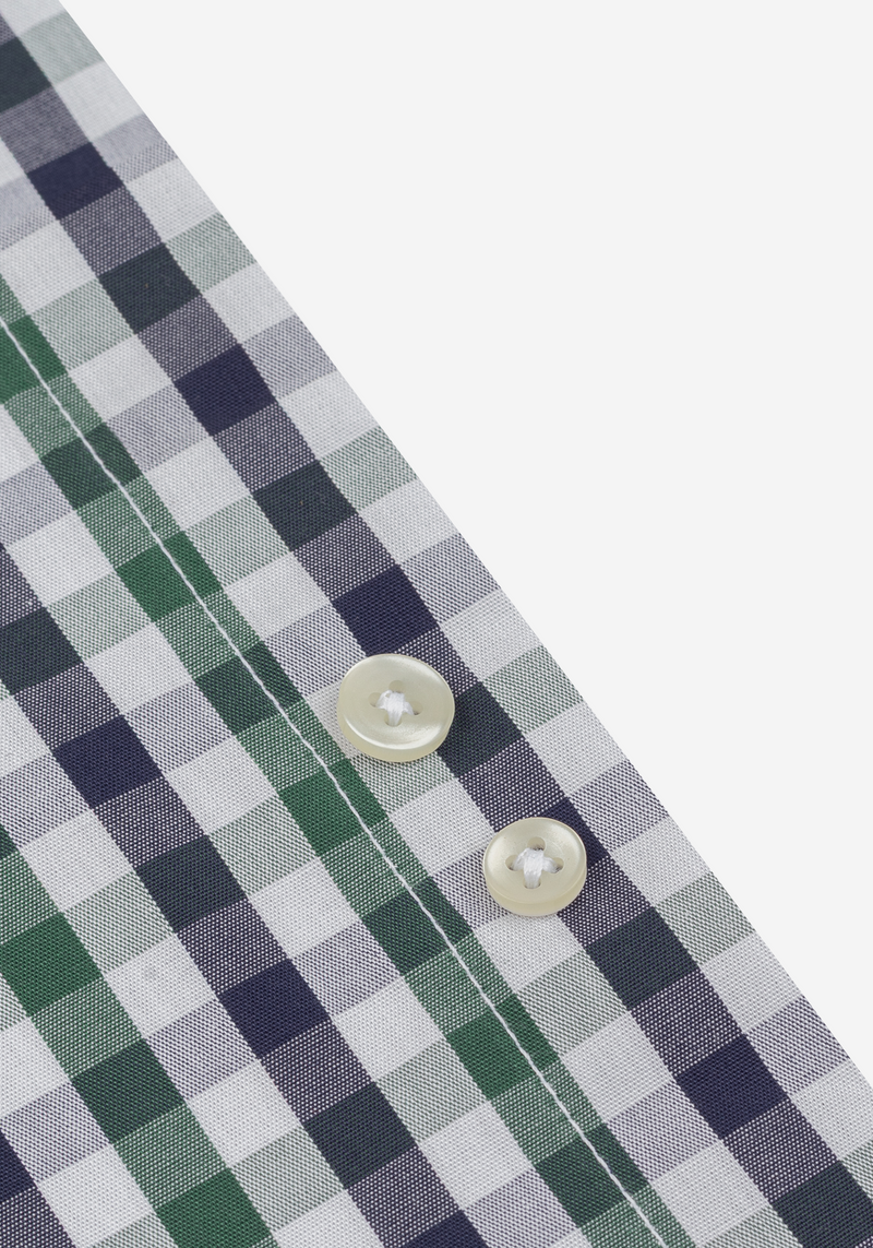 Racing Green Checked Oxford Shirt
