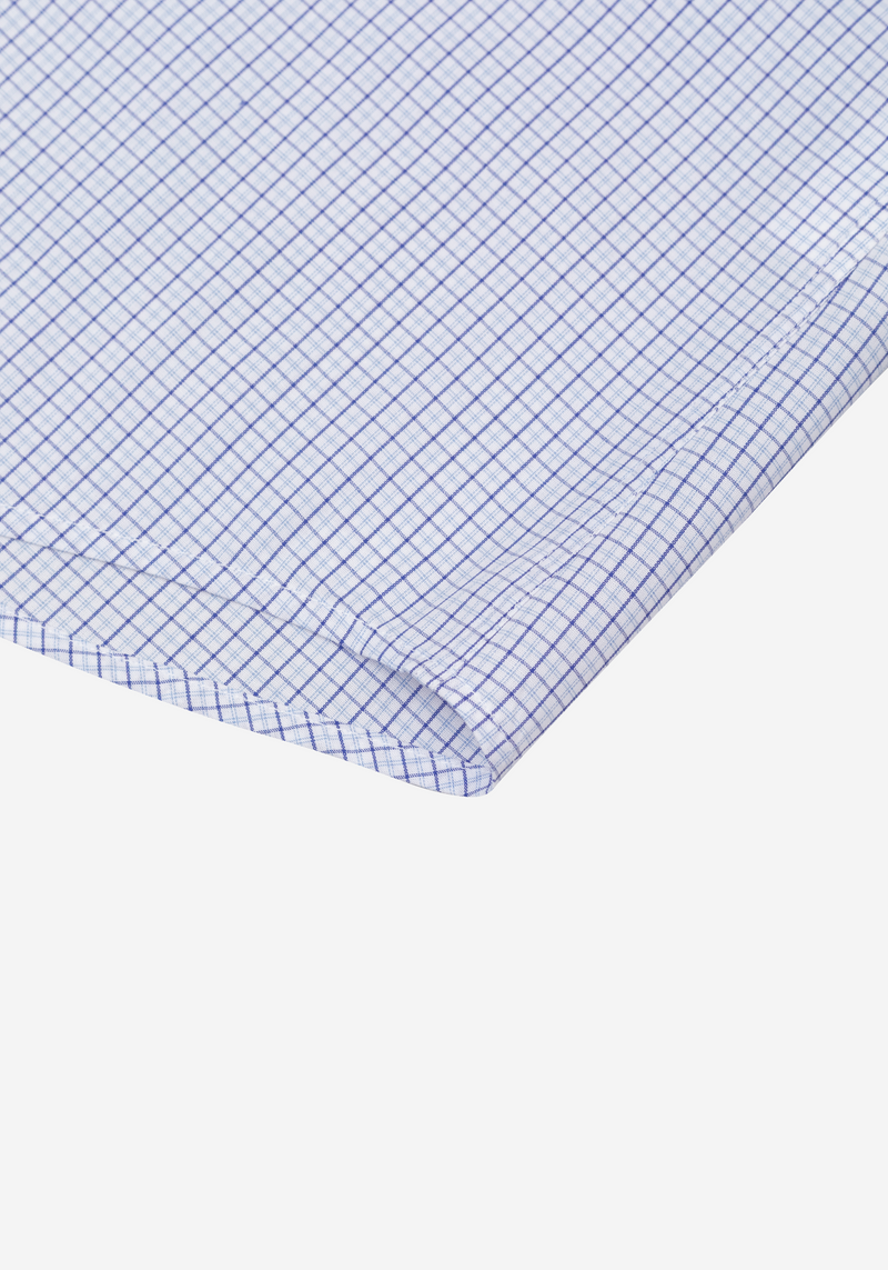Alice Blue Checked Poplin Shirt