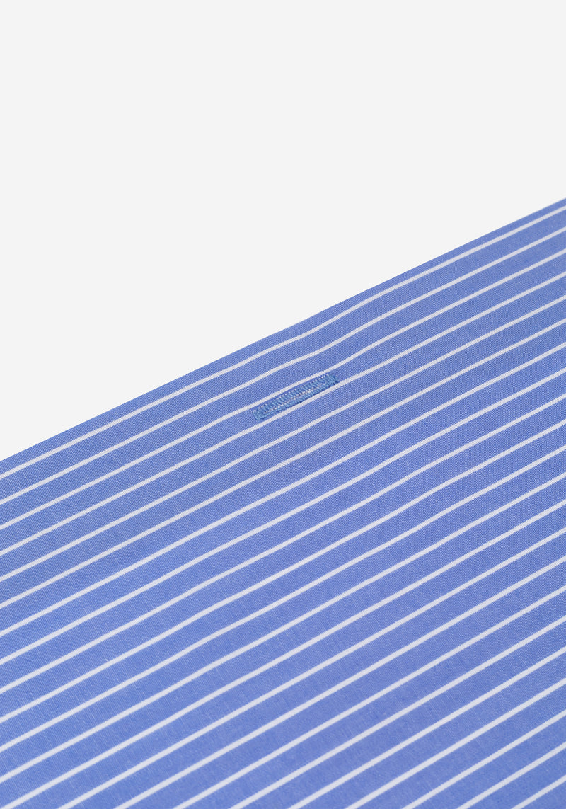 Azure Blue Stripe Poplin Shirt