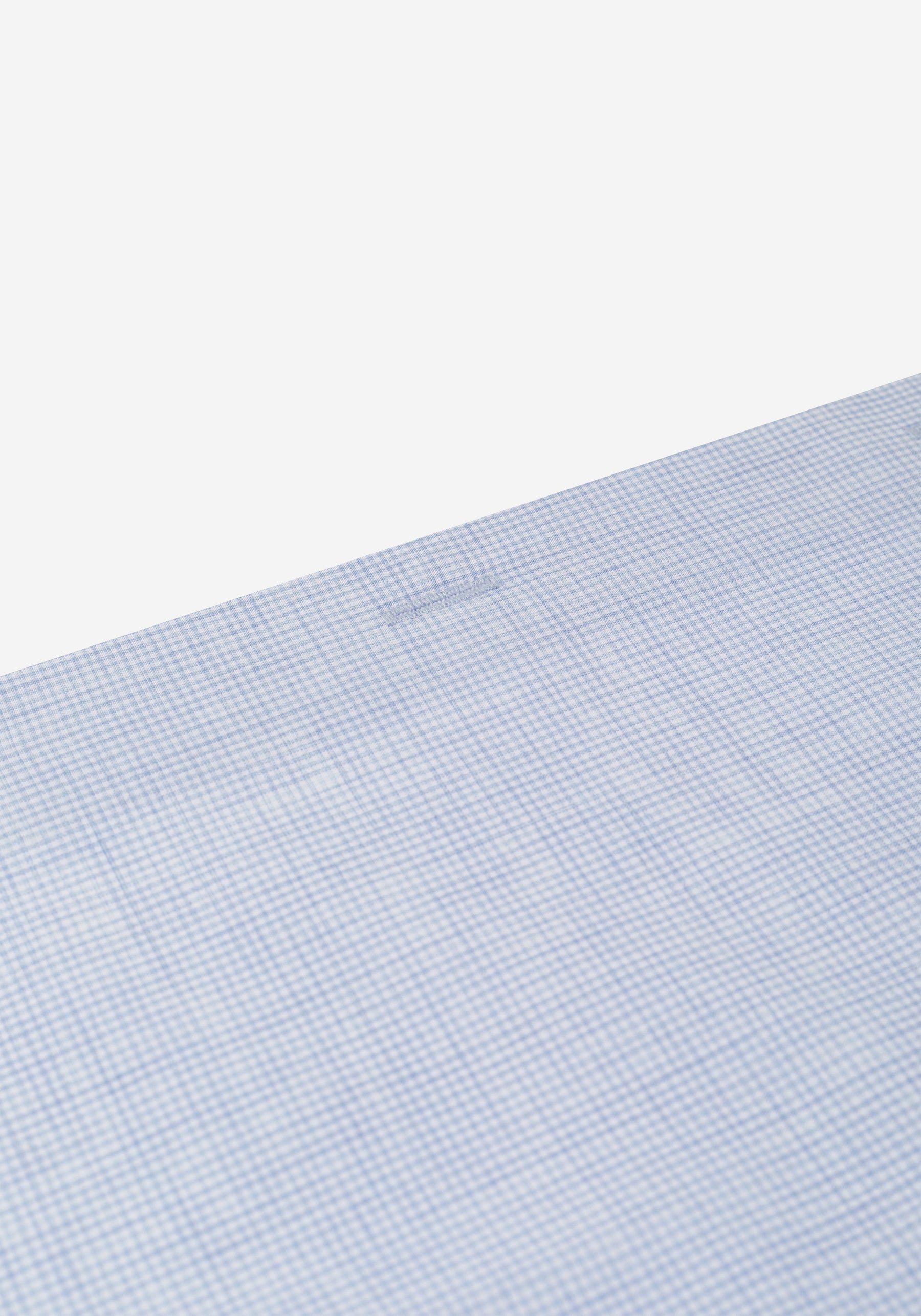 Cornflower Blue Checked Light Oxford Shirt
