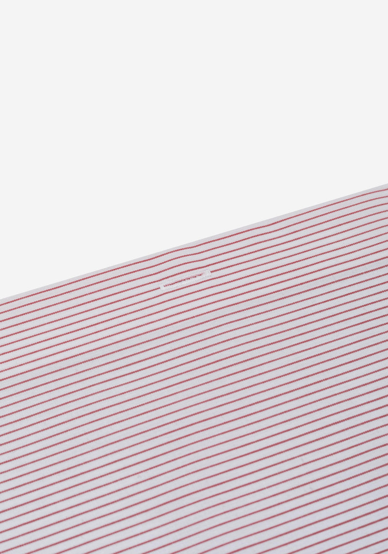 Crimson Red Stripe Poplin Shirt