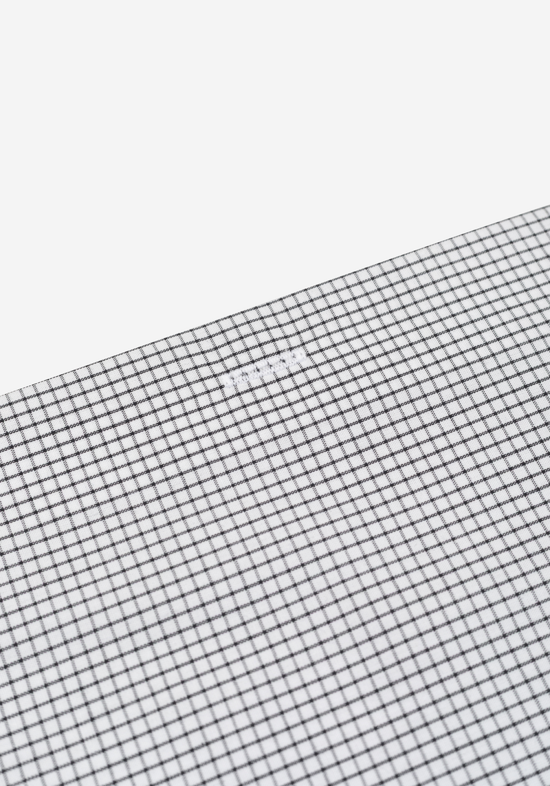 True Black Checked Poplin Shirt