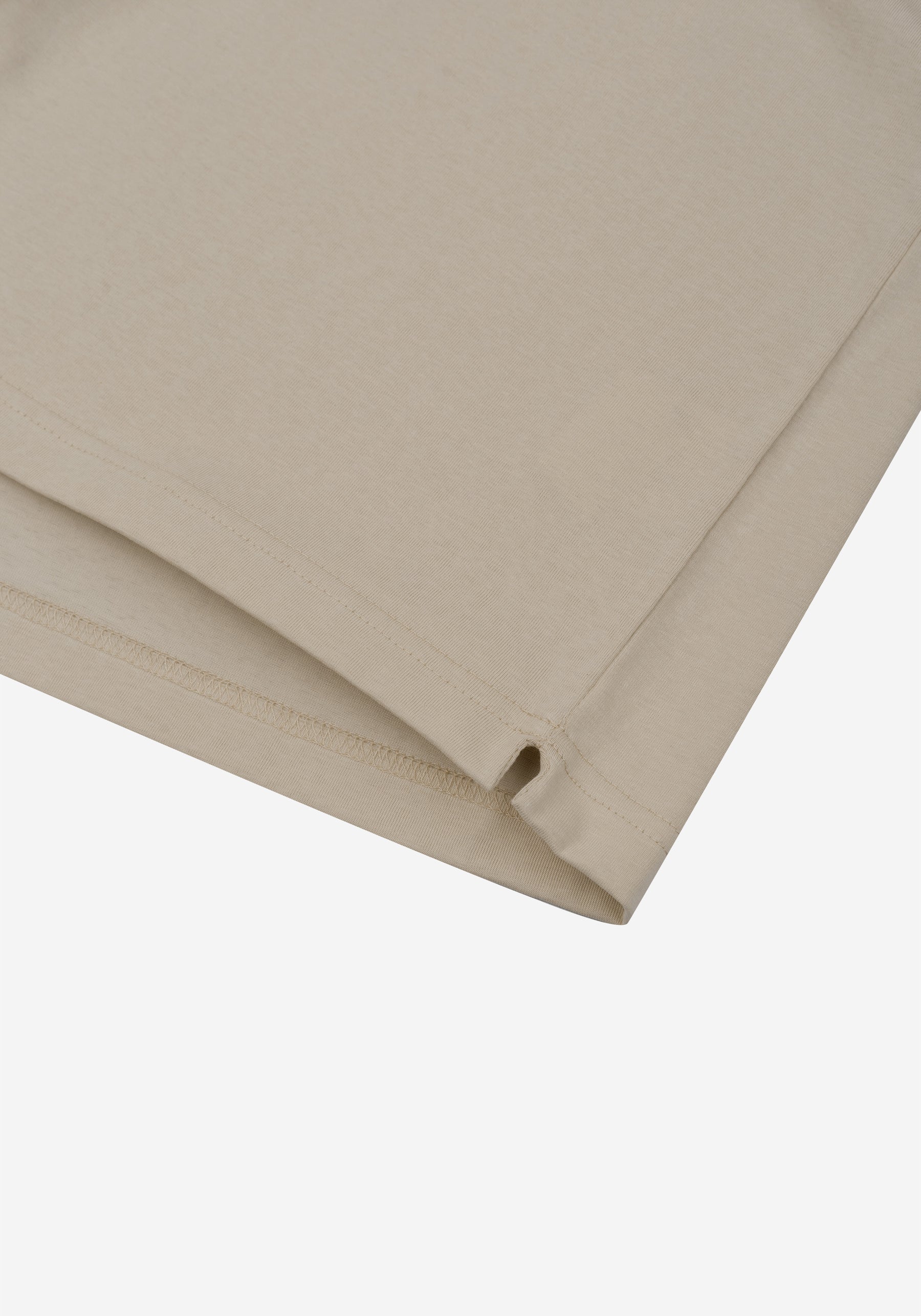 Barley Beige Cotton Polo Shirt