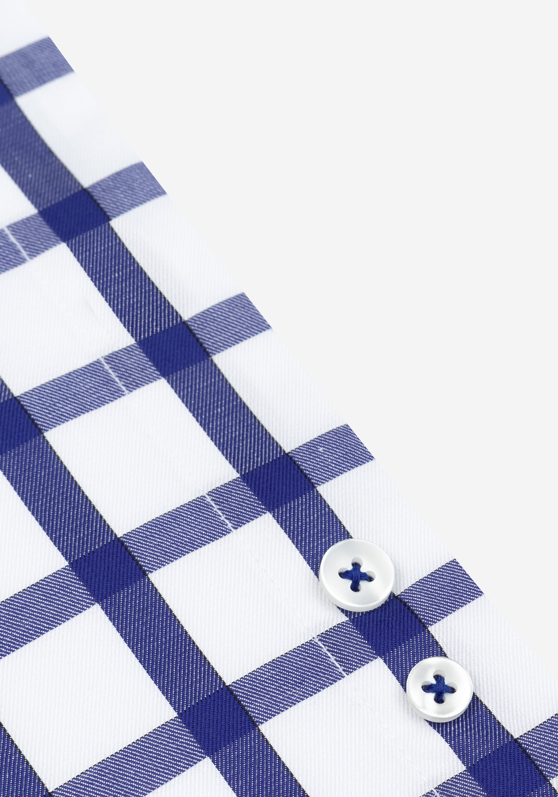 Atlantic Blue Checked Signature Twill Shirt