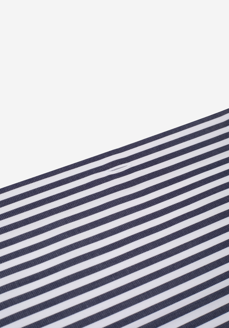 Admiral Navy Stripe Signature Twill Shirt