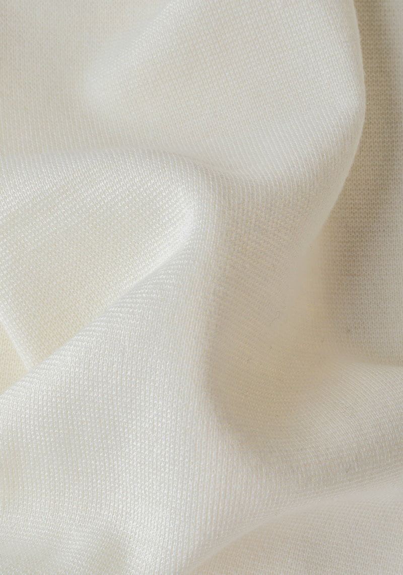 Off-White Merino Wool Blend Cardigan