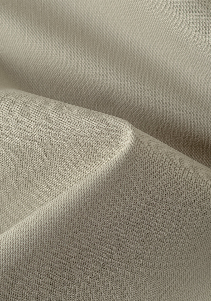 Dry Olive Piqué Cotton Tencel Gabardine