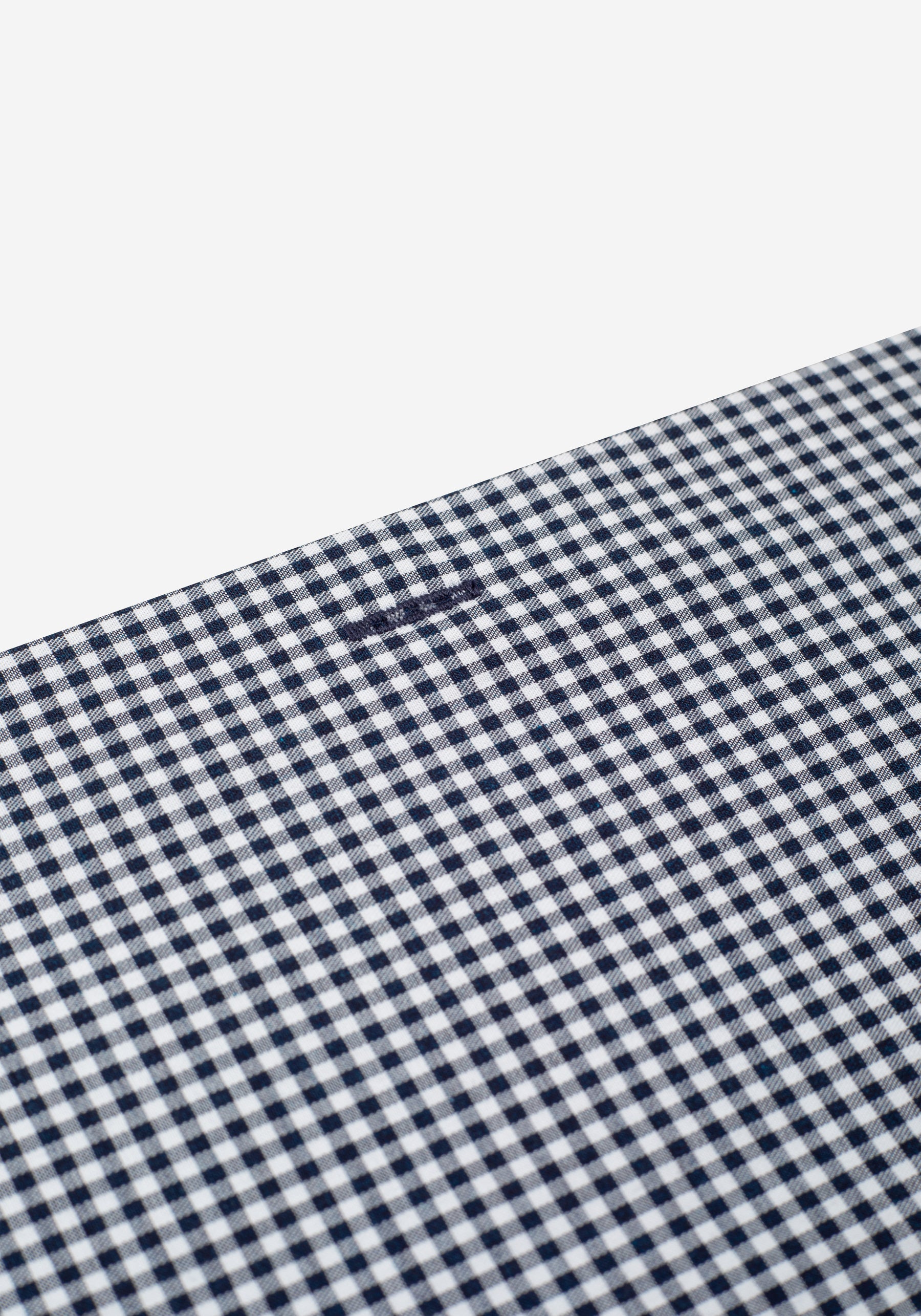 Muted Navy Checked Poplin Shirt