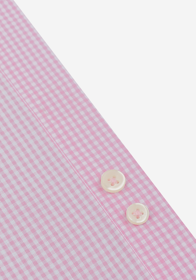 Blossom Pink Checked Poplin Shirt