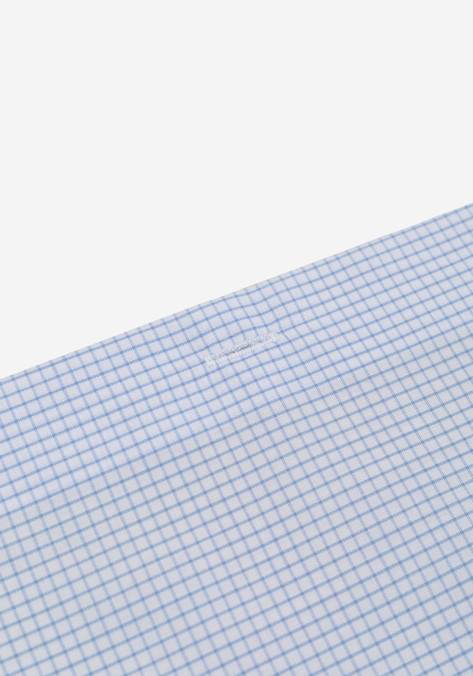 Light Blue Checked Poplin Shirt